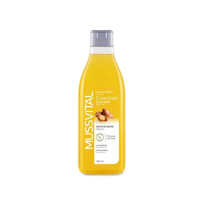 Mussvital Essentials Argan Oil Bath – Gel Unisex, 750 ml