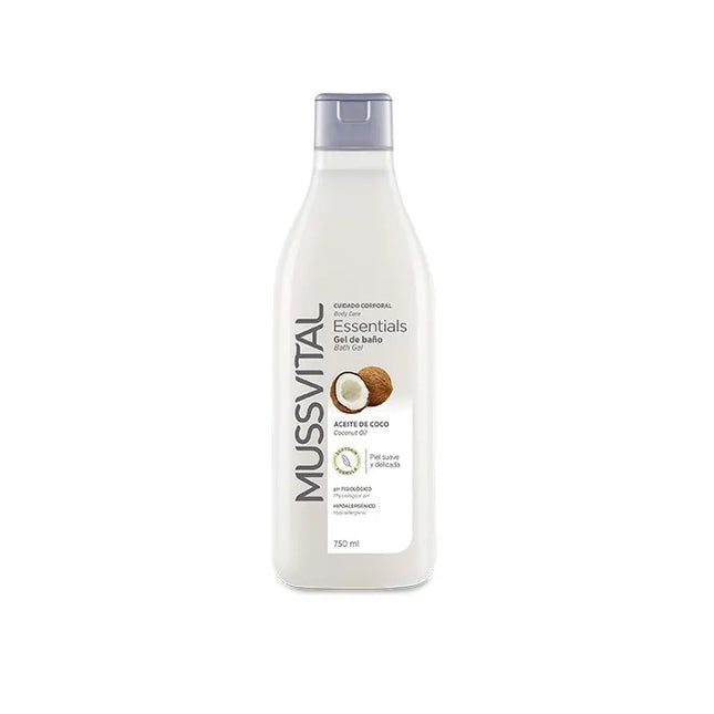 Mussvital Essentials Coconut Oil Bath – Gel Unisex, 750 ml