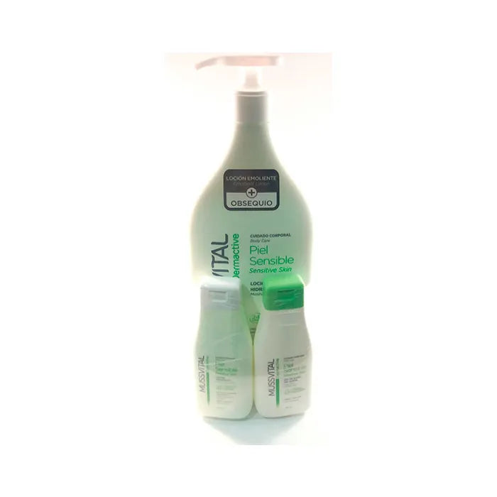 Mussvital Dermactive Moisturising – Lotion Sensitive Skin 1000 ml Unisex, Set 3 Pieces