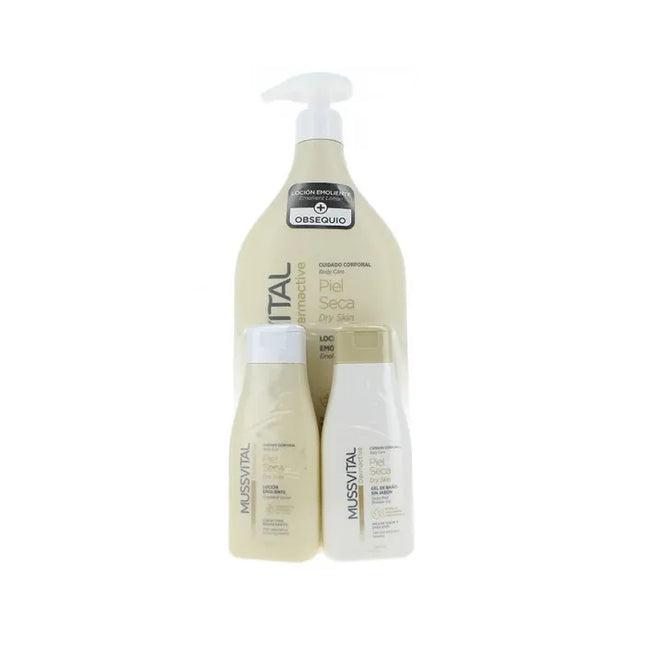 Mussvital Dermactive Emollient – Lotion 1000 ml Unisex, Set 3 Pieces