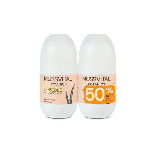 Mussvital Botanics Deo Sensitive 75 ml, Set 2 Units