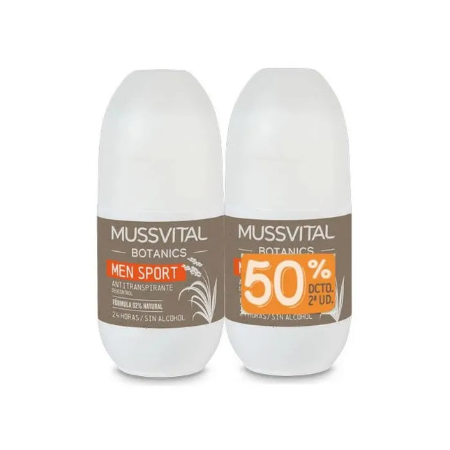 Mussvital Botanics Deo Men Sport Unisex, 2x75 ml