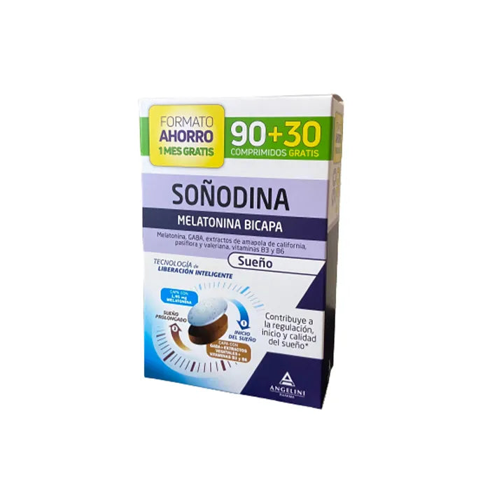 Angelini Soñodine Melatonin Bilayer 90+, 30 tablets