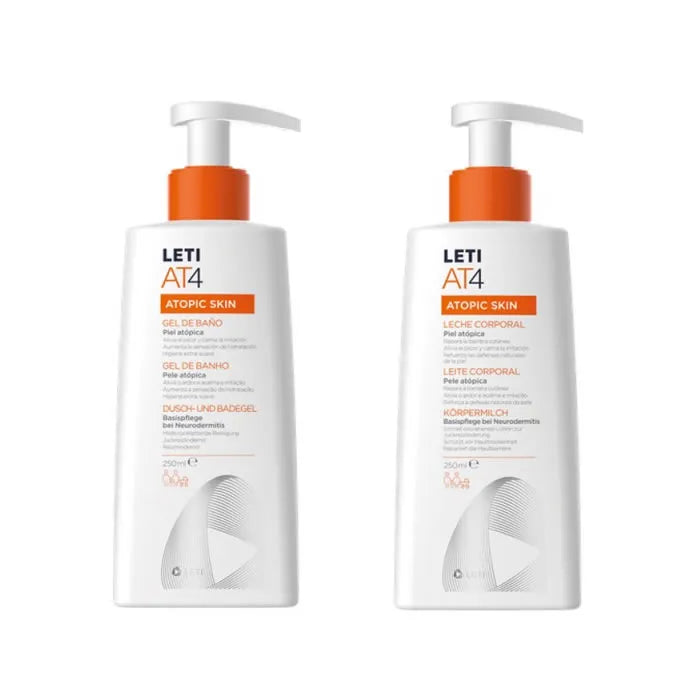 LETI At4 Body Milk 250 ml Unisex, Set 2 Pieces