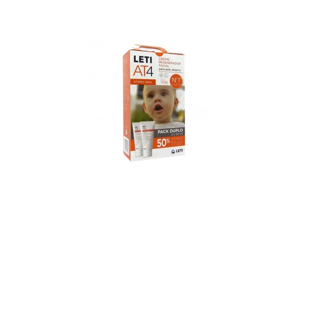 LETI At4 Face – Cream Unisex, 2 x 50 ml