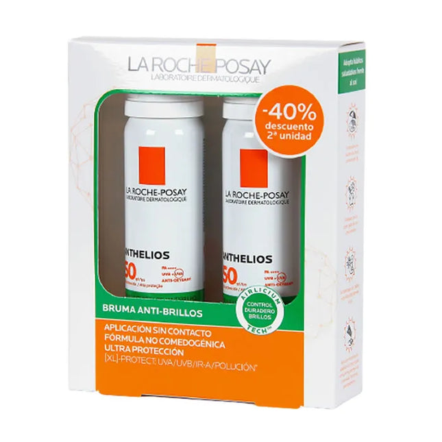 LA Roche-posay La Roche Posay Anthelios Invisible Mist Spf50 Unisex, 2x75 ml