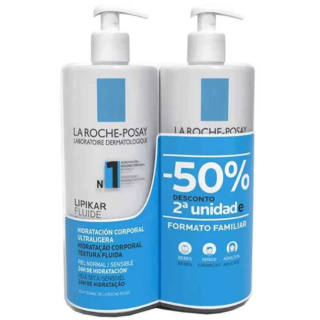 LA Roche-posay La Roche Posay Lipikar Fluide Unisex, 2x750 ml