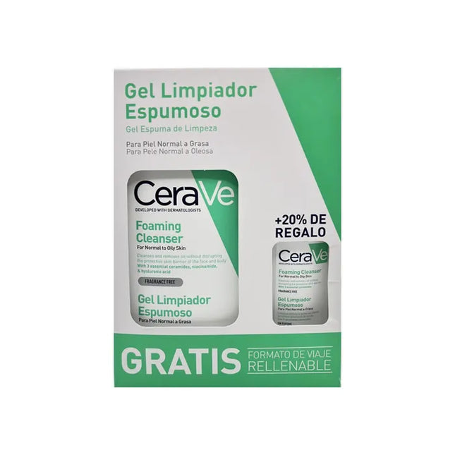 Cerave Foaming Cleansing – Gel 473 ml Unisex, Set 2 Pieces