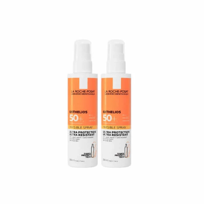 LA Roche-posay La Roche Posay Anthelios Invisible – Spray Spf50+ Unisex, 2x200 ml