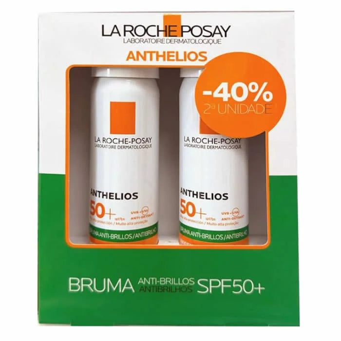 LA Roche-posay La Roche Posay Anthelios Anti Shine Mist Spf50+ Unisex, 2x75 ml
