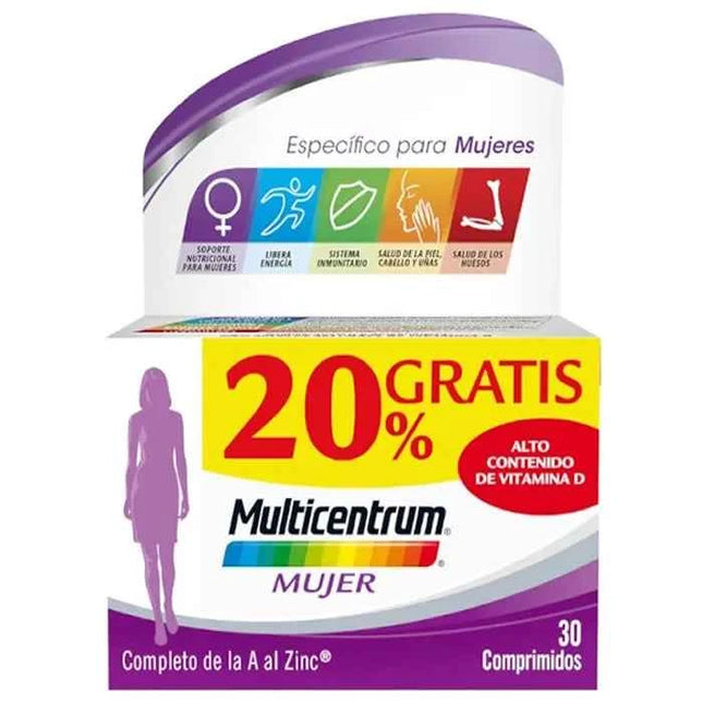 Multicentrum For Women 30 tablets +20% Free