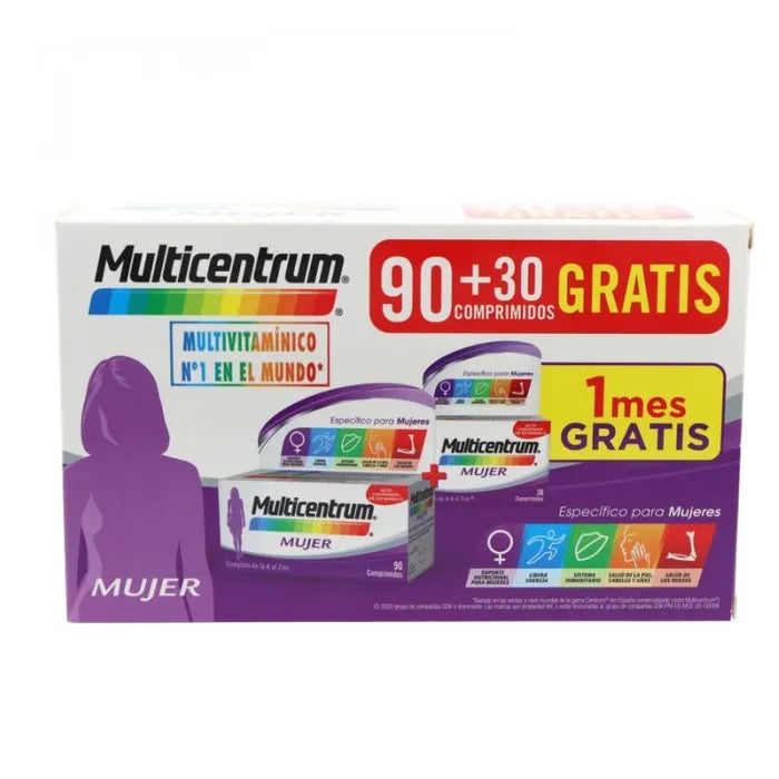 Multicentrum Women Pack 90 + 30 tablets, Set 2 Pieces