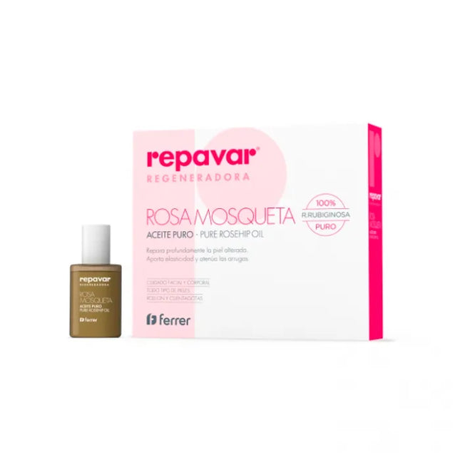 Repavar Repave Pure Rosehip Oil 15 ml+ Vitamin C Flash Effect Ampoule Unisex, Set 2 Pieces