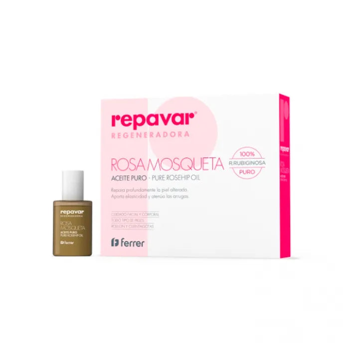 Repavar Repave Pure Rosehip Oil 15 ml+ Vitamin C Flash Effect Ampoule Unisex, Set 2 Pieces