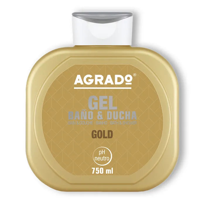 Agrado Gold Shower – Gel Unisex, 750 ml