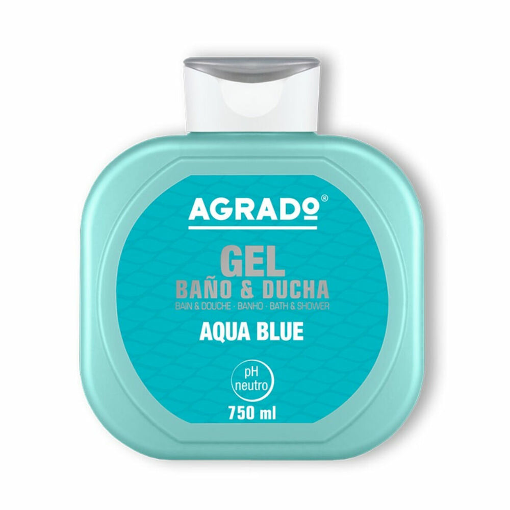 Agrado Gel Baño Aqua Blue Unisex, 750 ml