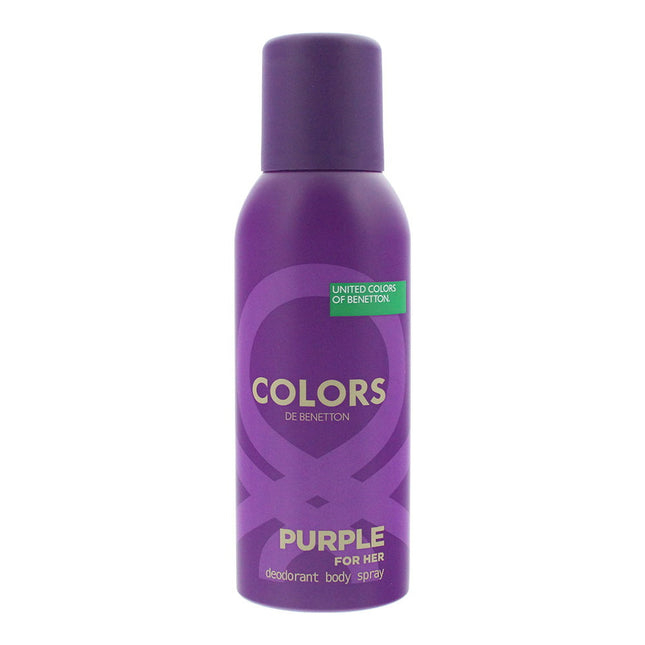 Benetton Colors Purple Long-Lasting Floral – Deodorant Spray for Women, 150 ml