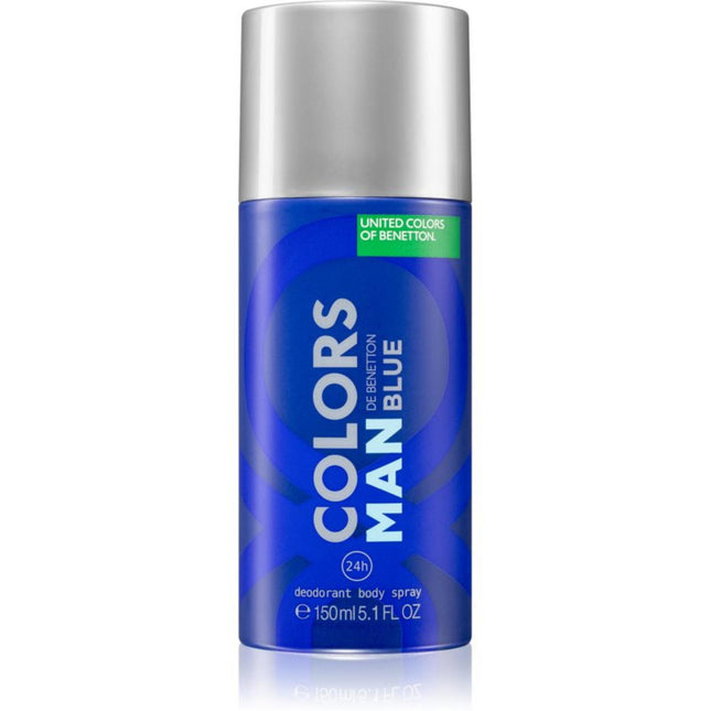 Benetton Colors de Benetton Blue Anti-Perspirant Aromatic – Deodorant Spray for Men, 150 ml