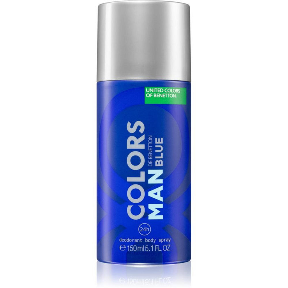 Benetton Colors de Benetton Blue Anti-Perspirant Aromatic – Deodorant Spray for Men, 150 ml