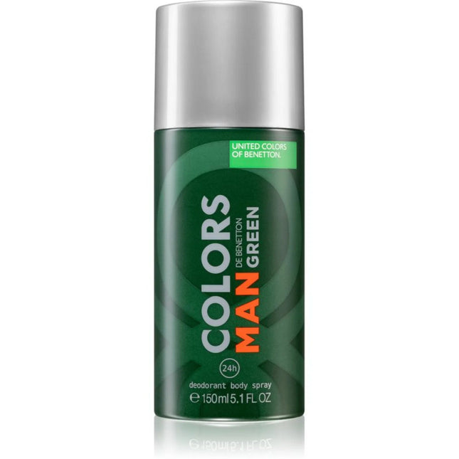 Benetton Colors De Benetton Green Anti-Perspirant Dynamic – Deodorant Spray for Men, 150 ml