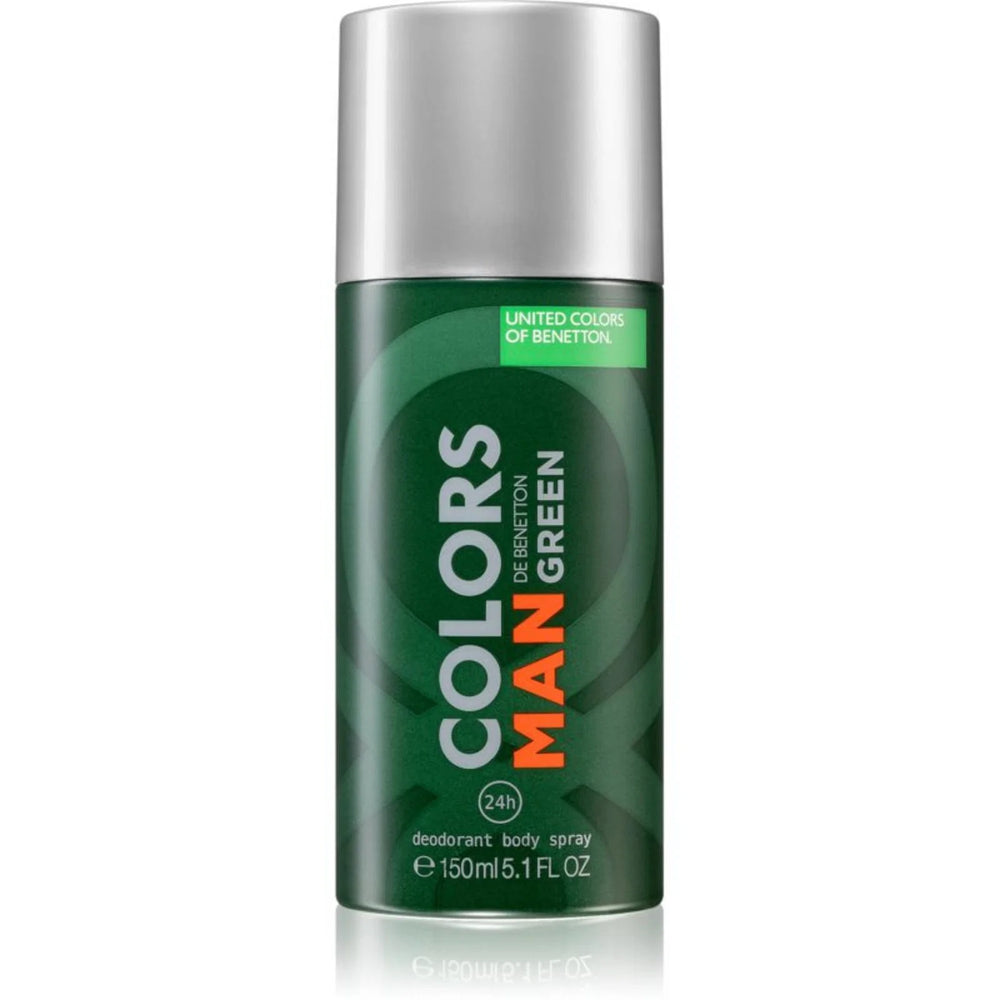 Benetton Colors De Benetton Green Anti-Perspirant Dynamic – Deodorant Spray for Men, 150 ml