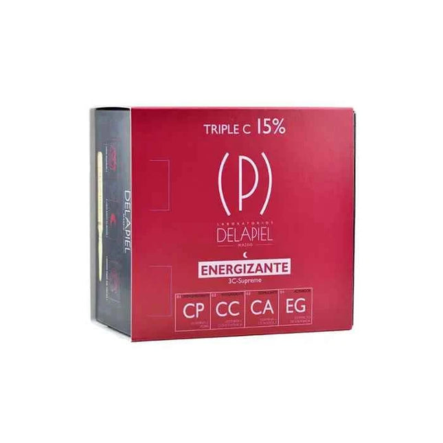 Delapiel Energizing Ampoules Triple C 15% Unisex, 15x2 ml