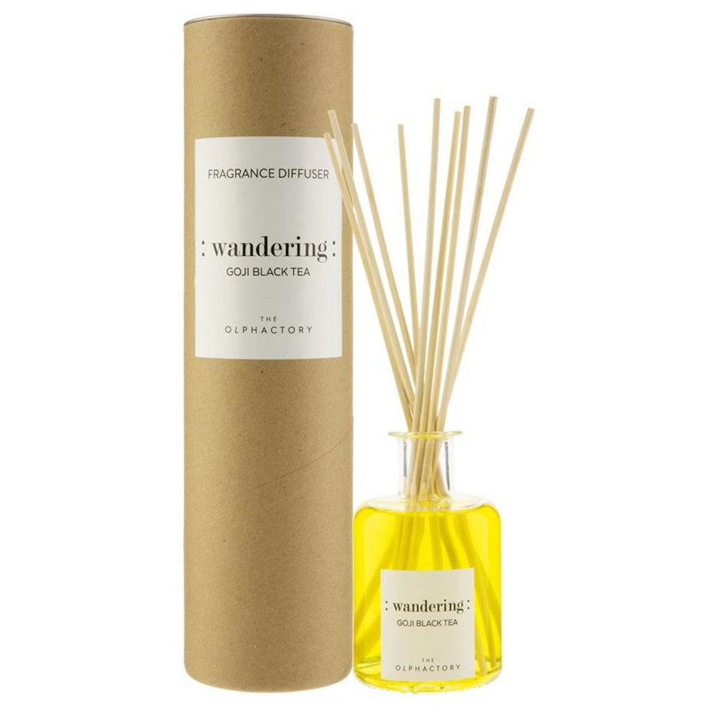 The Olphactory Wandering Goji Black Tea – Reed Unisex, Aroma Reed Diffuser, 100 ml