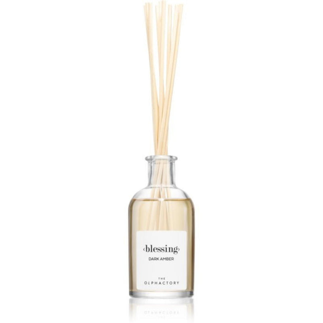 The Olphactory Blessing Dark Amber Fragrance Sticks – Aroma Reed Diffuser Unisex, 100 ml