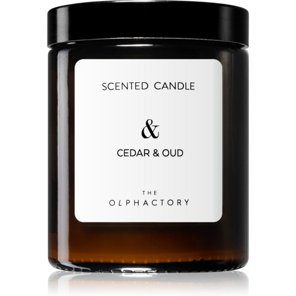 The Olphactory Cedar & Oud Woody – Scented Candle Unisex, 135 g