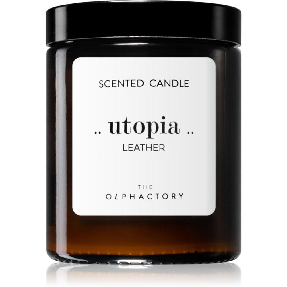The Olphactory Utopia Leather Leather – Scented Candle Unisex, 135 g