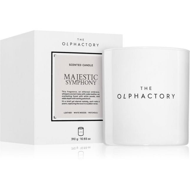 The Olphactory Majestic Symphony Leather – Scented Candle Unisex, 310 g