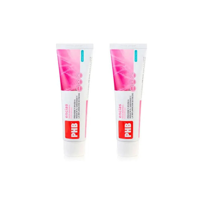 PBH Phb Pasta Dental Encías Menta Fresca Duplo, 2x 75 ml