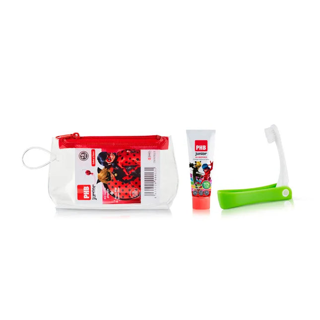 PHB Junior Travel Toothbrush + Toothpaste – Gel, 15 ml