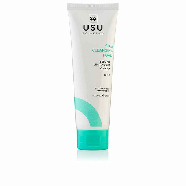 USU Cosmetics Cica Espuma Limpiadora Unisex, 120 ml
