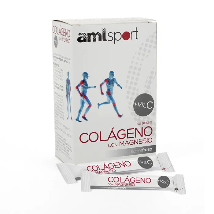ANA MARÍA Lajusticia Colageno Con Magnesio Amisport Fresa 20 Sticks