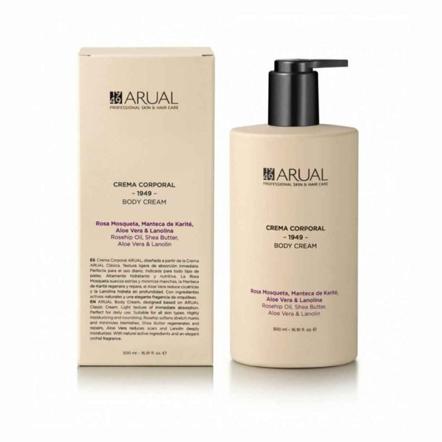 Arual Crema Corporal Para La Piel Unisex, 500 ml