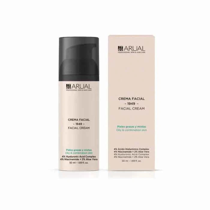 Arual Crema Facial – Cream Oily And Combination Skin Unisex, 50 ml