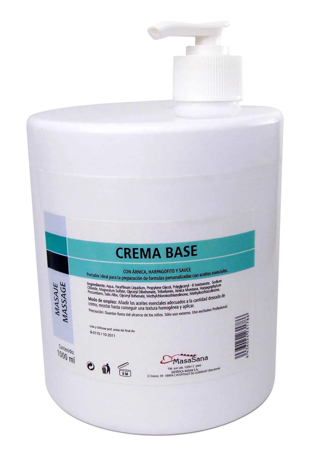 Herdibel Crema Base Masaje, 1 kg