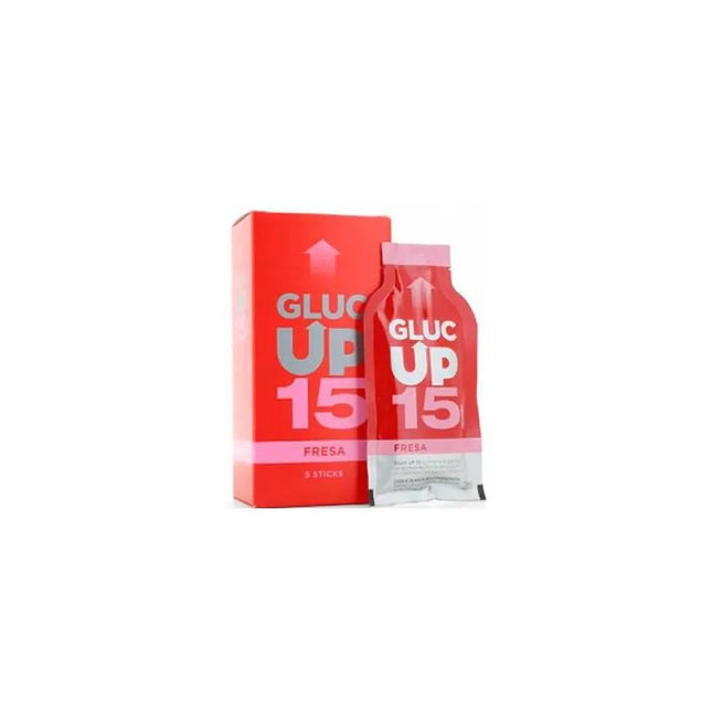 GLUC UP Fresa 15 g X 5 Sticks, 30 ml