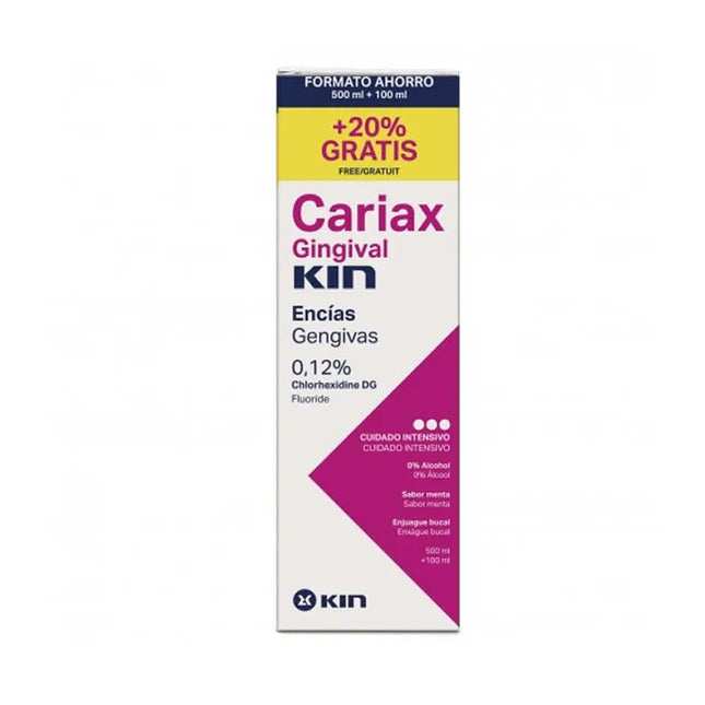 KIN Cariax Gingival Rinse 500 ml + 100 ml Free