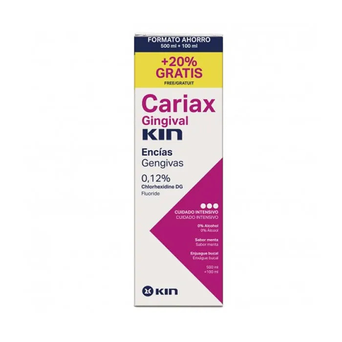 KIN Cariax Gingival Rinse 500 ml + 100 ml Free