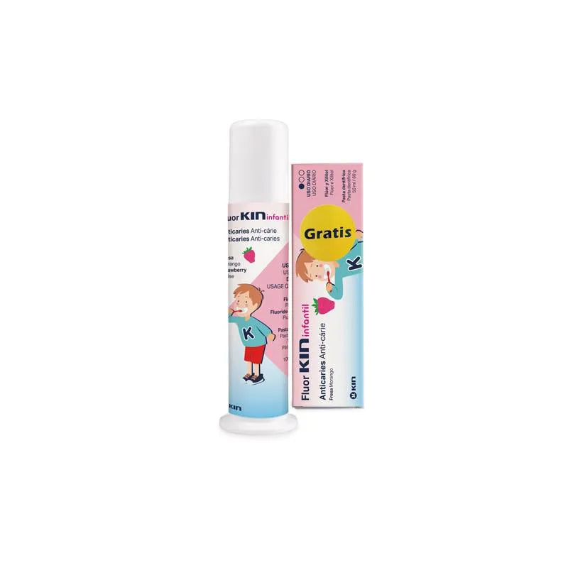 KIN Fluorkin Infantile Dispenser 100 ml + Fluorkin Infantile Paste 50 ml, Set 2 Pieces