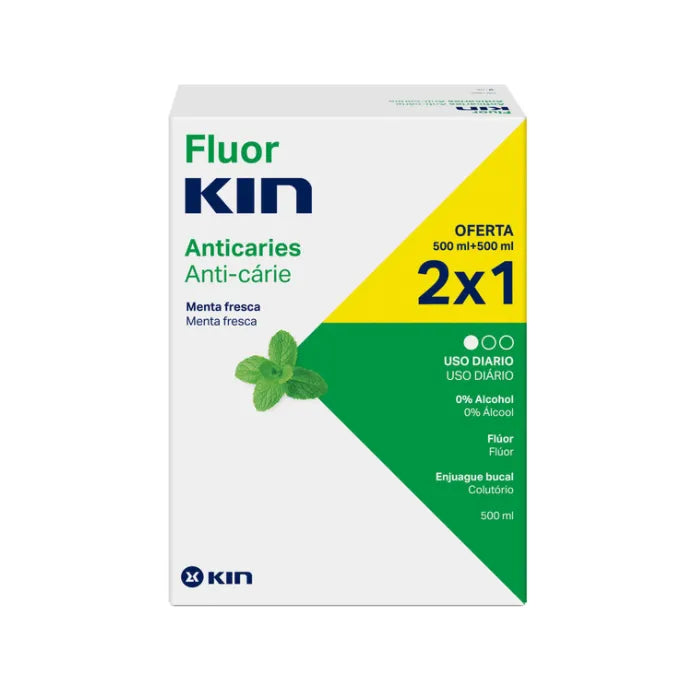 KIN Fluorkin Mouthwash, 2x500 ml