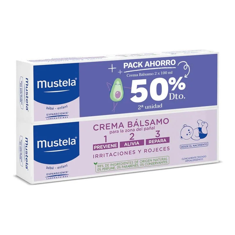 Mustela Balm – Cream Unisex, 2x100 ml