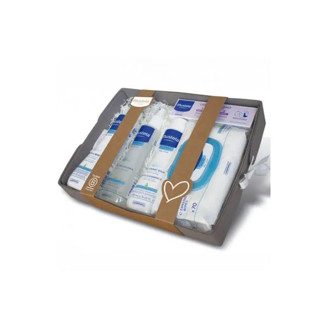 Mustela Grey Small Basket, Set 5 Pieces