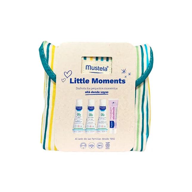 Mustela Little Moments Toilet Bag Stripes Unisex, Set 5 Pieces