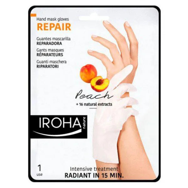 Iroha Nature Peach Hand y Nail Mask Gloves Repair Unisex