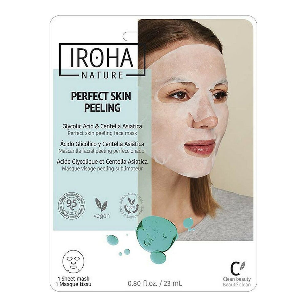 Iroha Nature Perfect Skin Peeling Glicolic Acid y Centella Asiatica Unisex, 23 ml