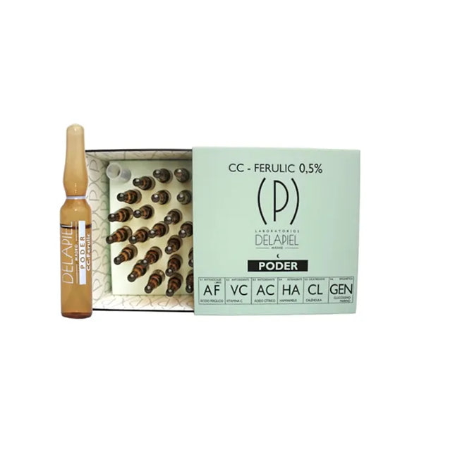 Delapiel Ampoules Power CC Ferulic 0.5% Unisex, 15x2 ml