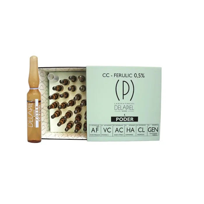 Delapiel Ampoules Power CC Ferulic 0.5% Unisex, 15x2 ml